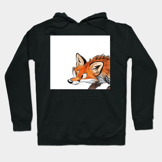 Red fox Hoodie by HenriekeG